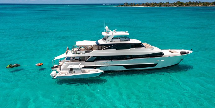 Island Cowboy yacht charter Ocean Alexander Motor Yacht
                                