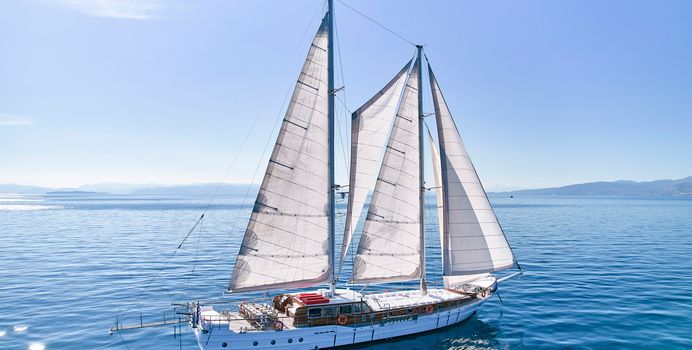 White Pearl yacht charter Custom Sail Yacht
                                