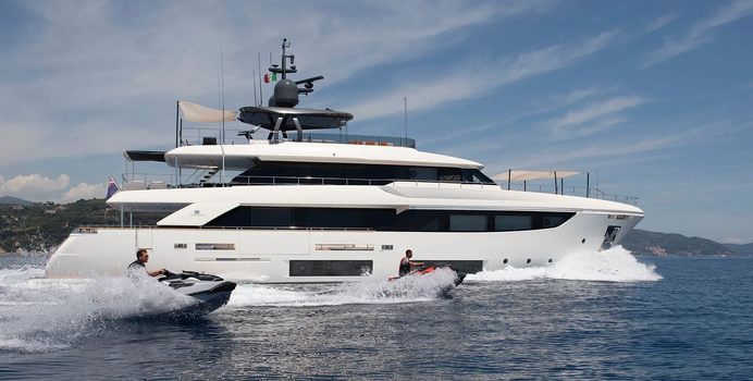 My May yacht charter Custom Line Motor Yacht
                                