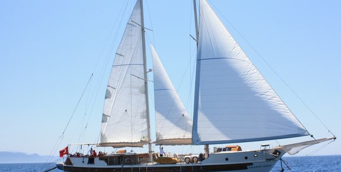 Amazon Solo yacht charter Custom Sail Yacht