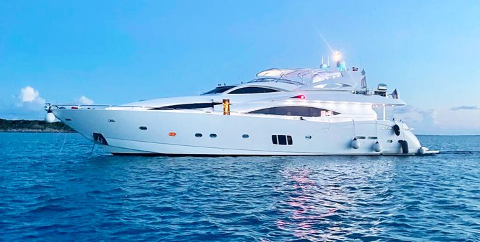 YCM 105 yacht charter Sunseeker Motor Yacht
                                