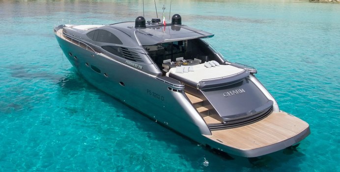 Charm yacht charter Pershing Motor Yacht
