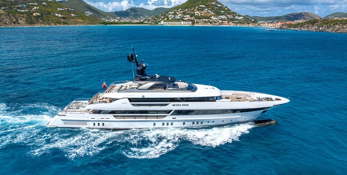 Seven Sins yacht charter Sanlorenzo Motor Yacht