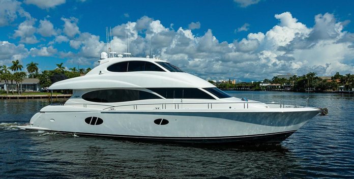 Aquarius yacht charter Lazzara Motor Yacht