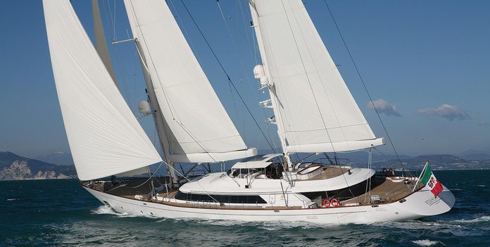 Rosehearty yacht charter Perini Navi Sail Yacht