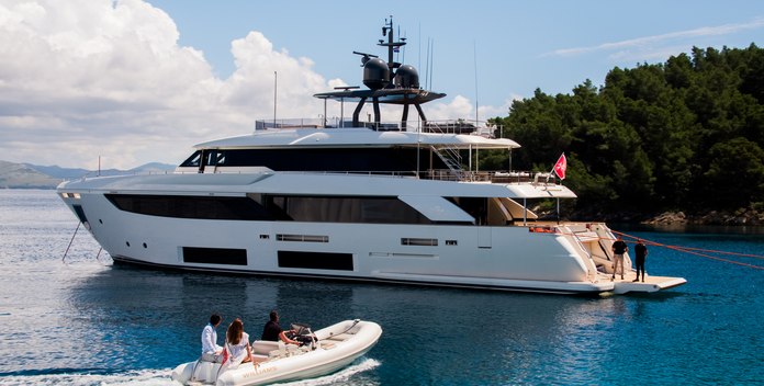 SK yacht charter Custom Line Motor Yacht
