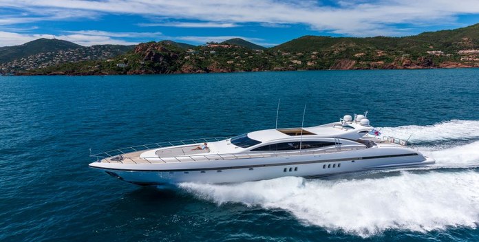 Lady B yacht charter Overmarine Motor Yacht
