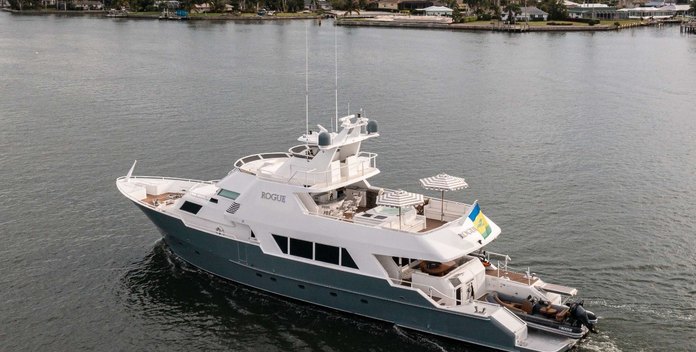 Rogue yacht charter Poole Boat Co. Motor Yacht