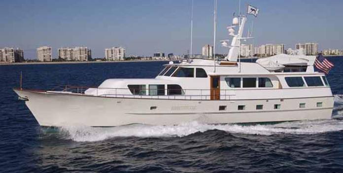 Class of '77 yacht charter Broward Motor Yacht