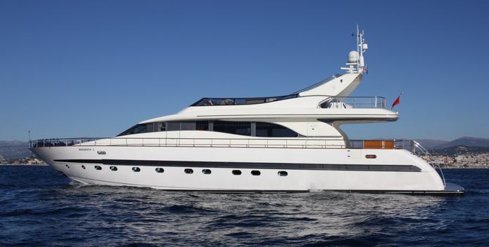 Magenta I yacht charter Leopard Motor Yacht