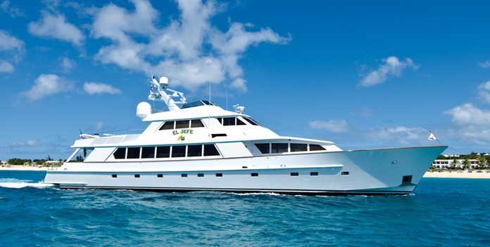 El Jefe yacht charter Derecktor Shipyards Motor Yacht
