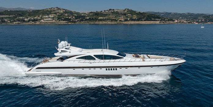 Blue Azur yacht charter Mangusta Motor Yacht