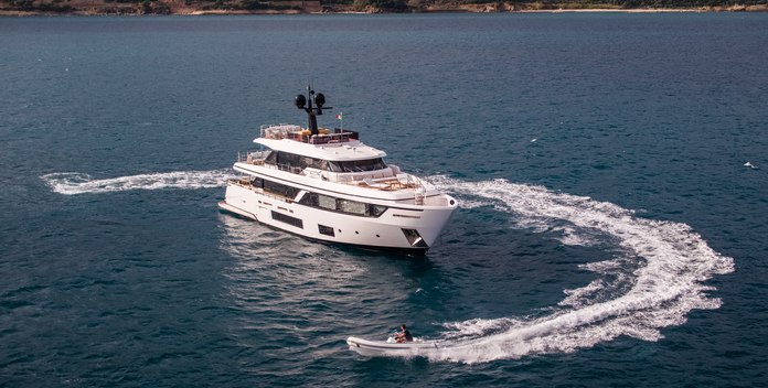 Rare Gem yacht charter Custom Line Motor Yacht