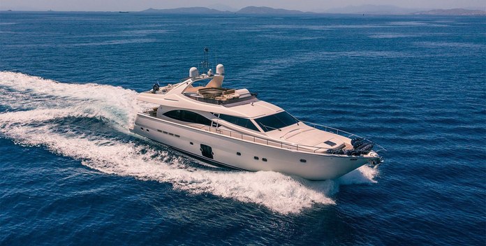 Annouka yacht charter Ferretti Yachts Motor Yacht