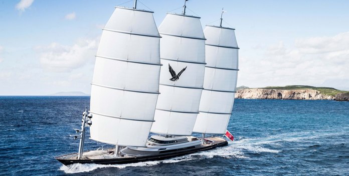 N                     Maltese Falcon yacht charter Perini Navi Sail Yacht