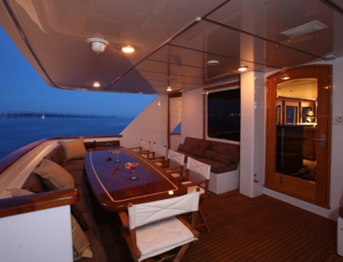 Aft Deck Dining - Night