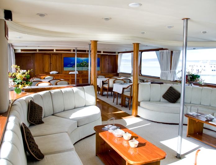 Main Salon - view looking starboard