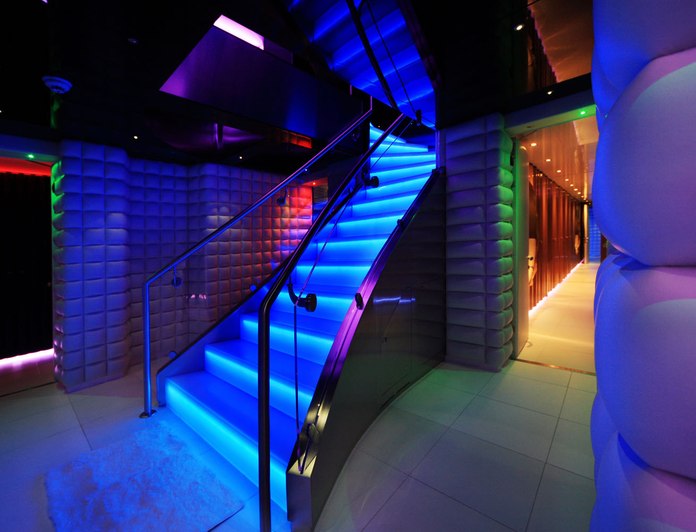 Illuminated Stairs - Waterfall Effect