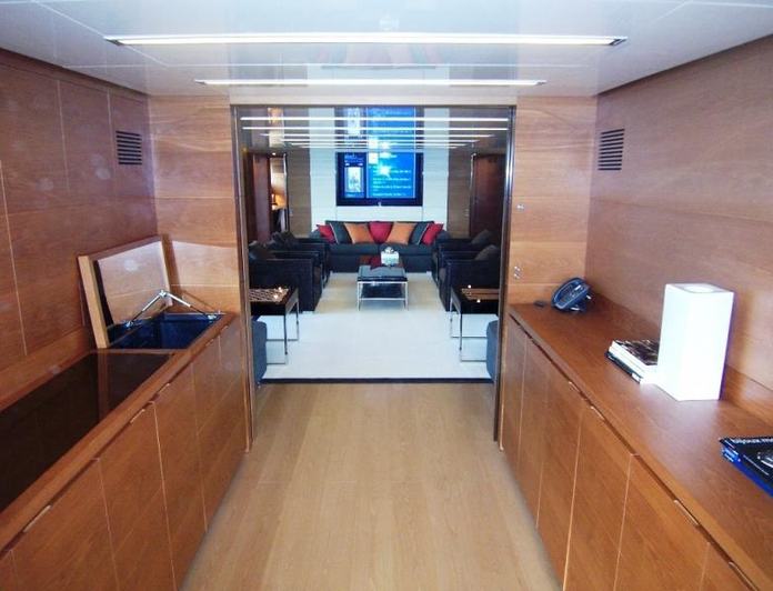 Hallway into Salon