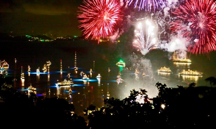 Superyachts Flock to St Barts For New Year