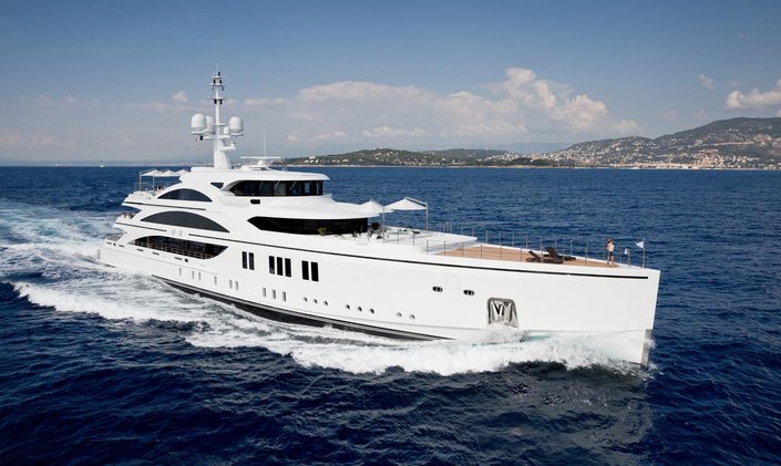  63m motor yacht 11/11 offers charters in the Balearics