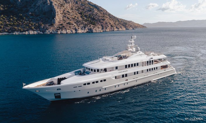 Luxury yacht O'CEANOS: refitted and fresh for charter in the Mediterranean