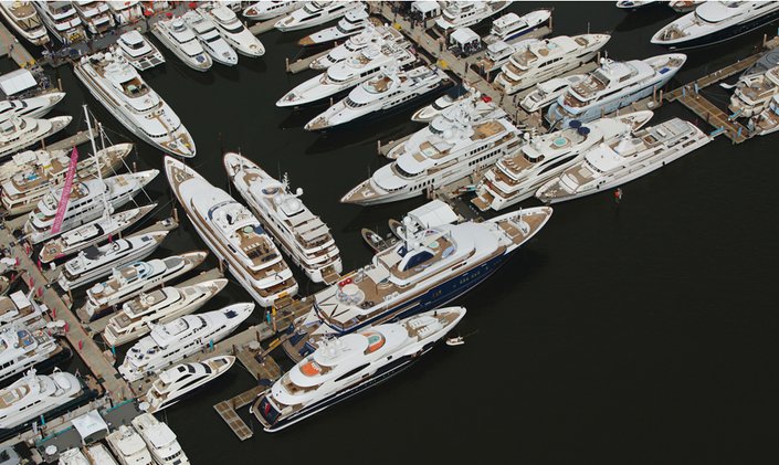 Superyachts Gather for the Palm Beach Boat Show