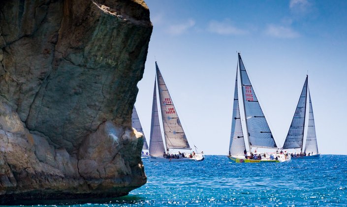 Sailing yachts prepare for Les Voiles de Saint Barth 2018