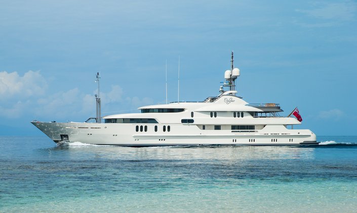 61.5m CALYPSO offers early-bird availability for Caribbean yacht charters