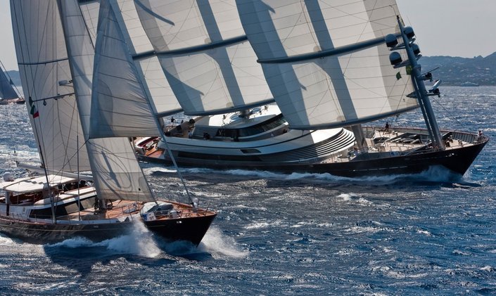 Charter yachts head to Sardinia for Perini Navi Cup 2018