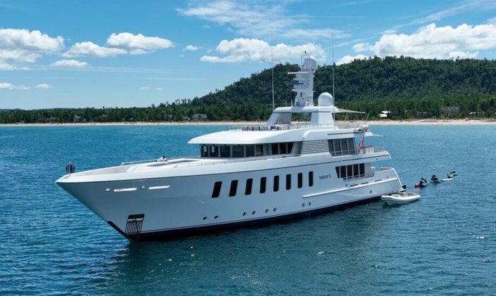 Feadship charter yacht SPORT prepares to rejoin Mediterranean yacht charter fleet following refit