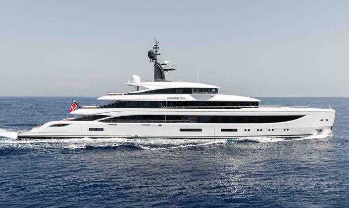 Superyacht charter SYMMETRY joins global yacht charter fleet following delivery