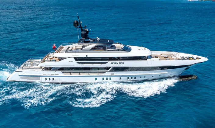 Sanlorenzo Superyacht SEVEN SINS Now Available for Ibiza and Mallorca Yacht Charters Summer 2026