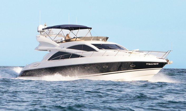Embrace the Med with a reduced rate Ibiza yacht charter onboard Sunseeker luxury yacht rental MEDITERRANI IV