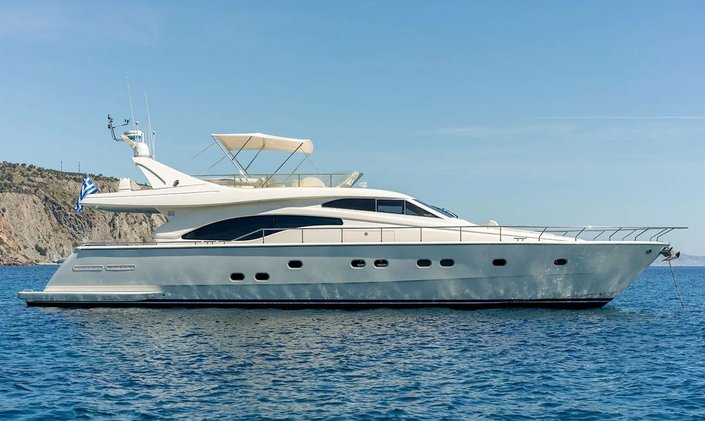 Ferretti Yacht IRENE Offers 15% Off Remaining August Availability for Greece Yacht Charters