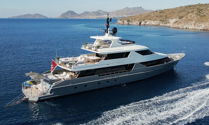 Embark on an indulgent Turkey yacht charter with motor yacht ILLUSION II