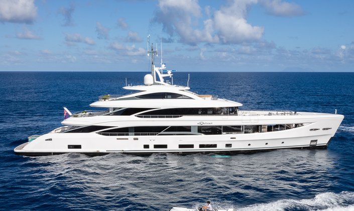 50M Benetti superyacht FANTASEA rejoins Mediterranean yacht charter fleet under new name