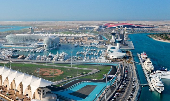 Superyachts gather for the Abu Dhabi Grand Prix 2022