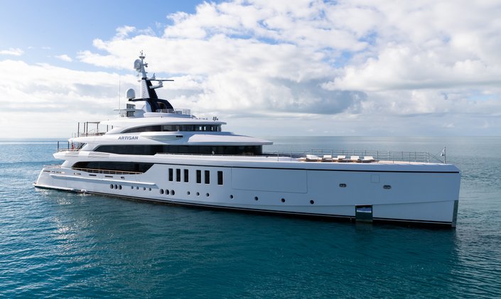 Superyacht charter ARTISAN announces last minute availability for an Athens to Corfu yacht charter this summer