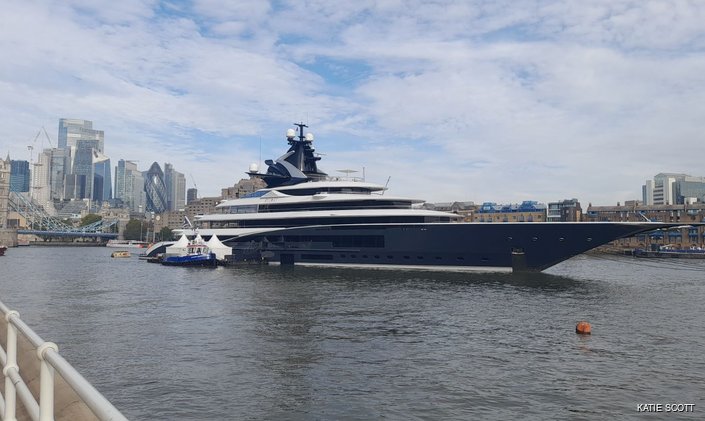 KISMET returns to London: Iconic 122M Superyacht Charter Marks Her Third Visit to the English Capital