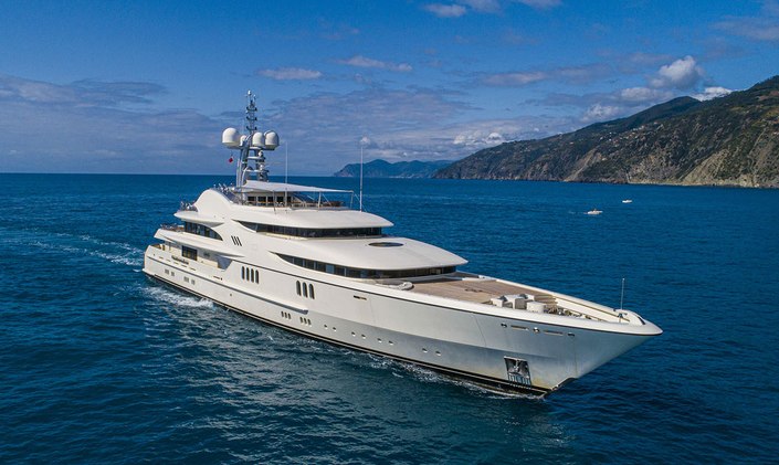 Freshly refitted 67m Feadship superyacht FIREBIRD attending Antigua Charter Yacht Show