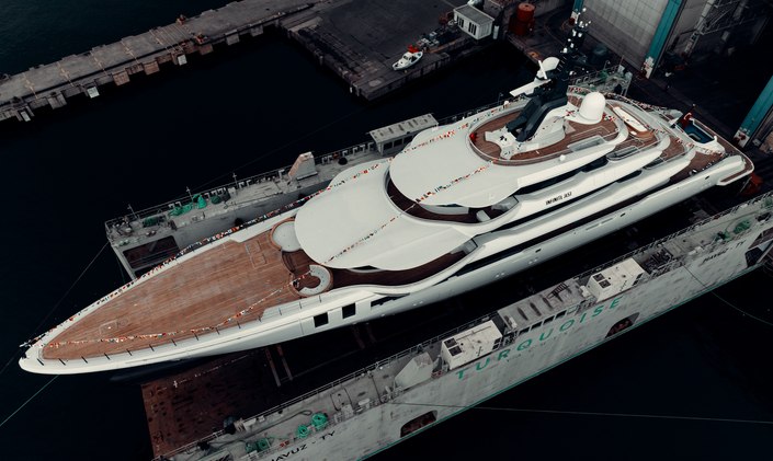 Turquoise Yachts announces launch of 75m superyacht INFINITE JEST 