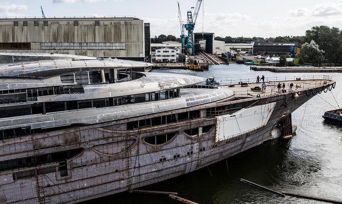 First glimpse of 116m Lurssen superyacht 'Project Testarossa'