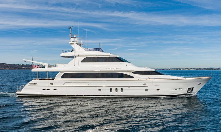 Charter the stunning 32m motor yacht ALMOST THERE on an indulgent Northwest America charter