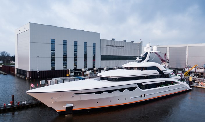 68m charter yacht SOARING delivered by Abeking & Rasmussen