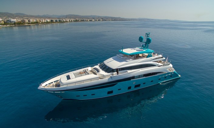 VIDEO: Yachts Miami Beach 2017 - Colourful 130ft Superyacht ANKA Arrival