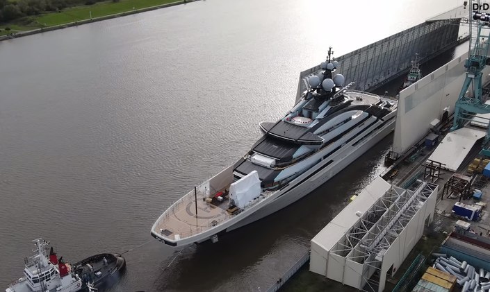 Video: Lurssen floats 142m megayacht NORD for second time