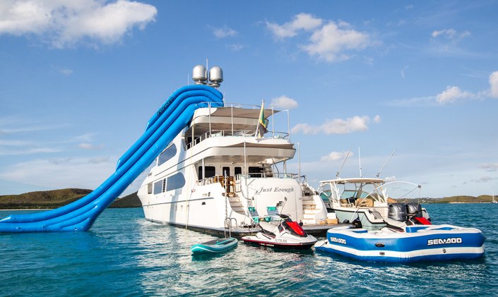 JUST ENOUGH: Refitted and ready for Caribbean yacht charters