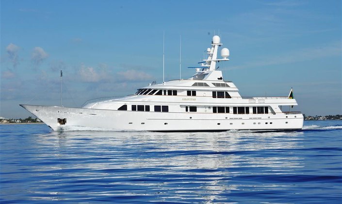 M/Y GRAVITAS Reduces Rates for Jan & Feb