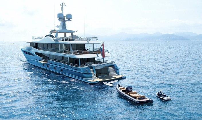 55m Amels charter yacht GALENE delivered